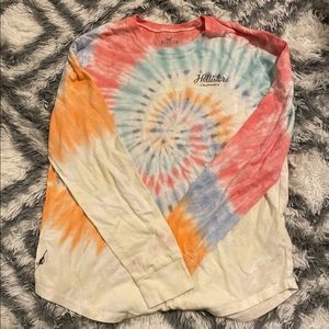 HOLLISTER TIE DYE LONG SLEEVE TEE